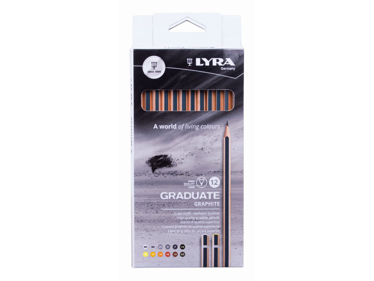 Matite lyra graduate graphite  alta qualita' - la confezione comprende 12 matite
