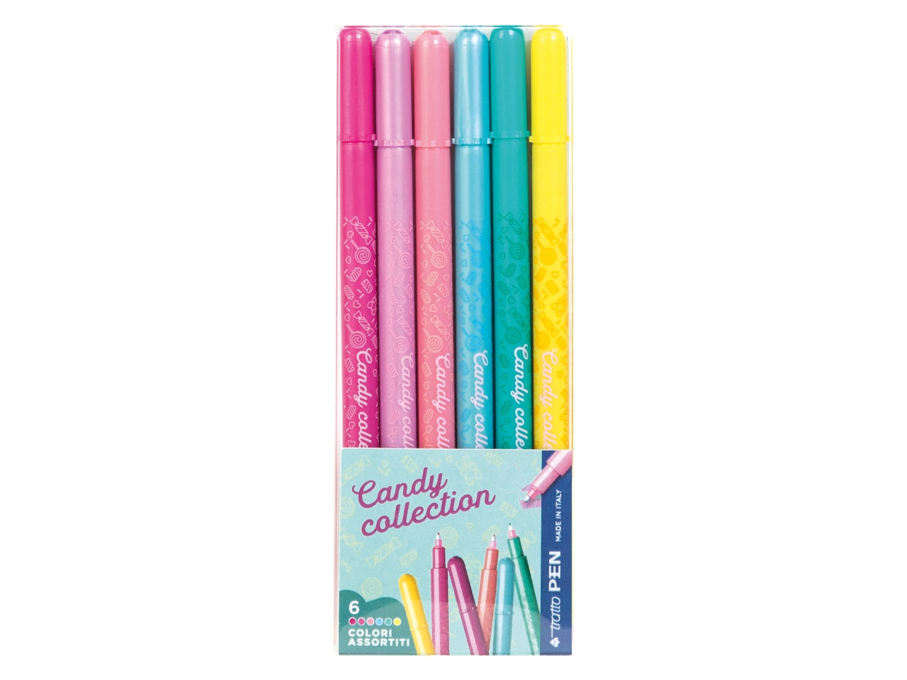 Penna pennarello 6 tratto pen colorate - made in Italy - Fila