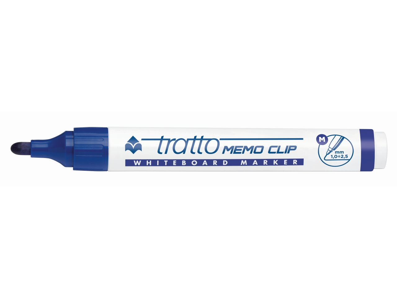 Pennarelli da lavagna bianca Tratto memo clip blu punta tonda 4 mm - Fila