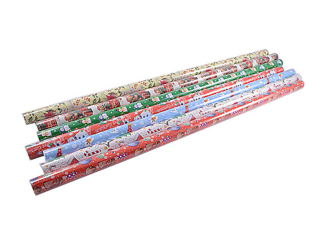 Rotolo carta 100cmx3mt natale design assortito