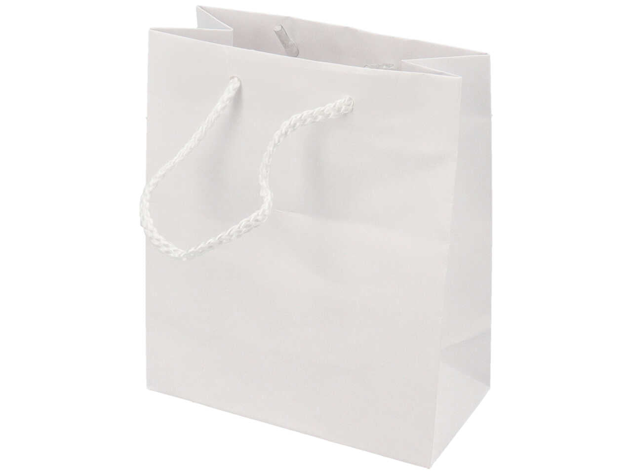 Shopper carta opaca 16x8x19 bianca sh55316