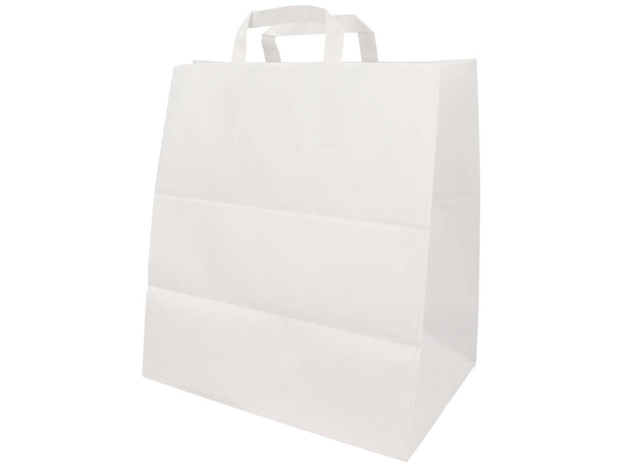 Shopper carta bianca formato 32x21x34,5cm delivery light 80gr
