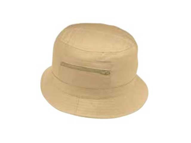Cappello pescatore c/zip 2 colori assortiti tg assortite