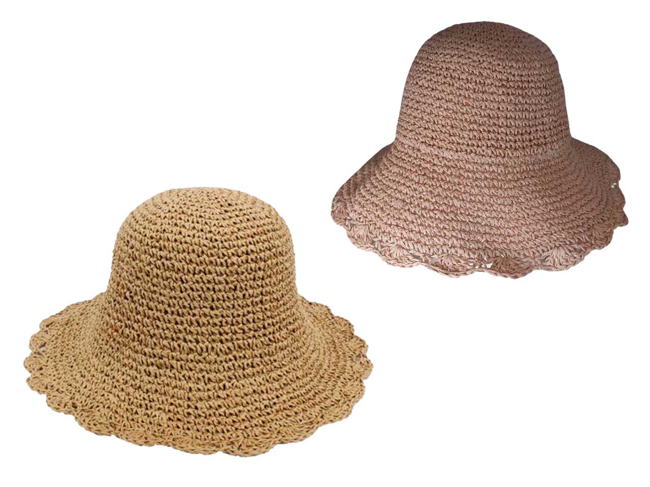 Cappello crochet da donna in carta  colori assortiti, taglia unica - Finardi