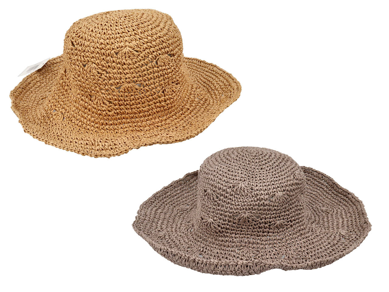 Cappello donna carta crochet in colori assortiti