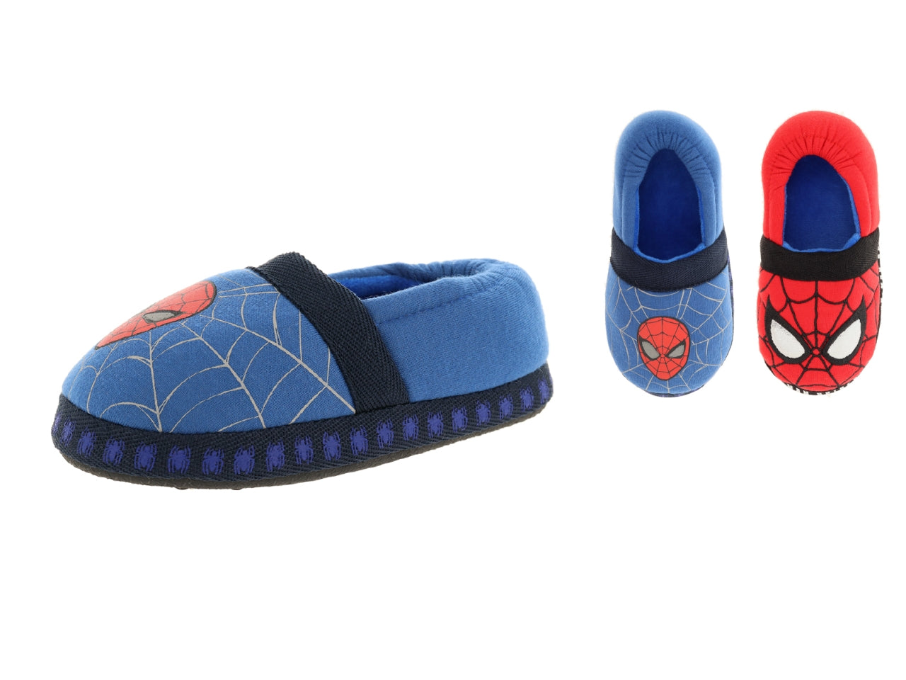 Pantofola baby Aosta  I KAU1 di colore blu_rosso taglia28/35 bitaglia