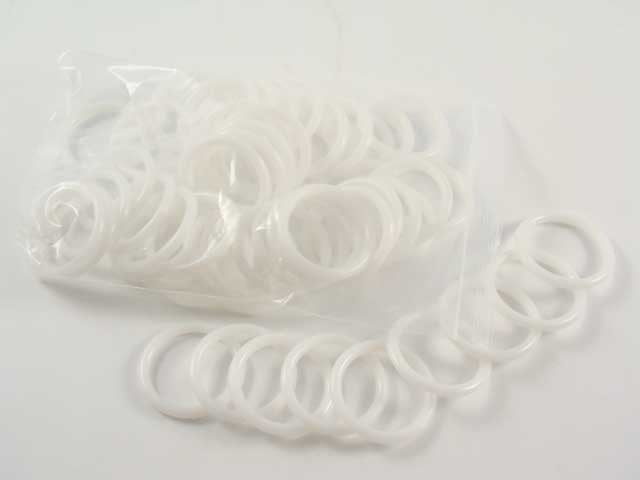 Busta 50 anelli plastica 40/52 55107