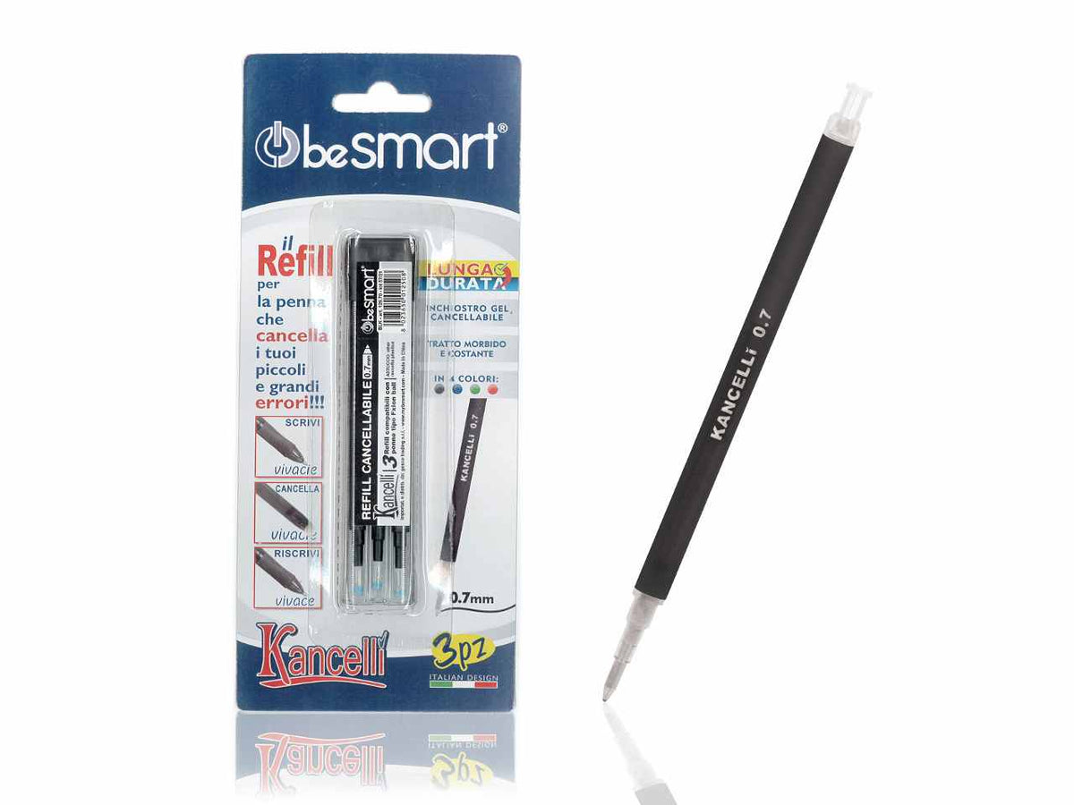 Refill kancelli' 3 pezzi nero