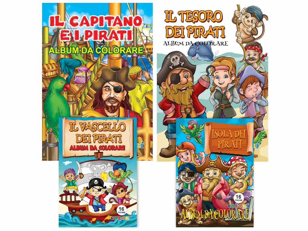 Album da colorare pirati