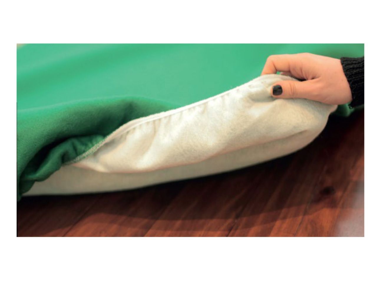 Proteggitavolo in feltro 140x220cm colore verde bordo elasticizzato