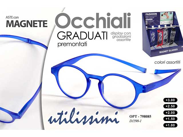 Occhiale lettura con magnete
