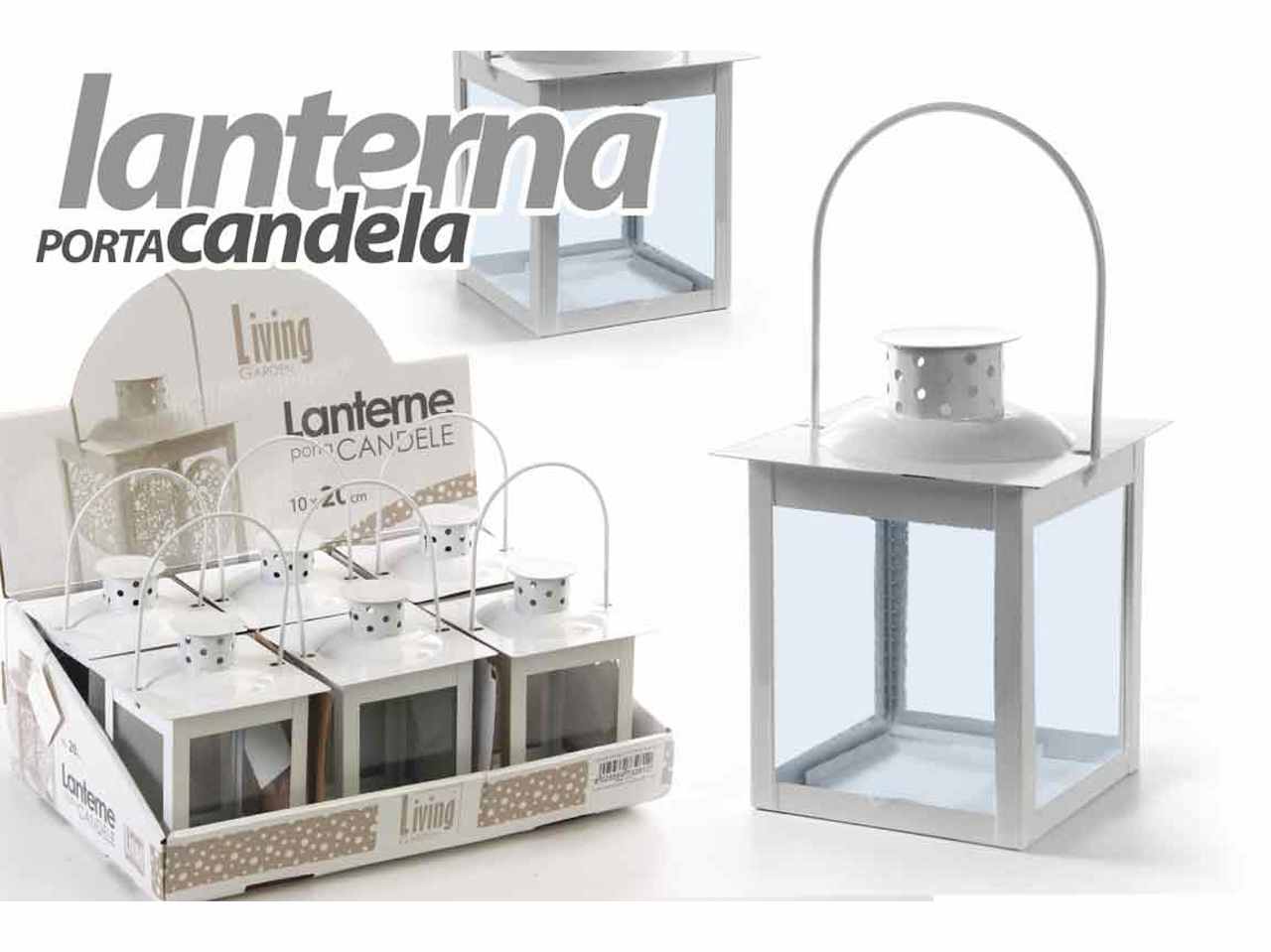 Mini lanterna bianca 7x15cm 732805