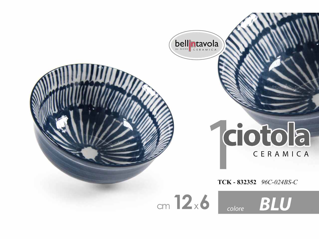 Ciotola blu 12x5x6cm832352