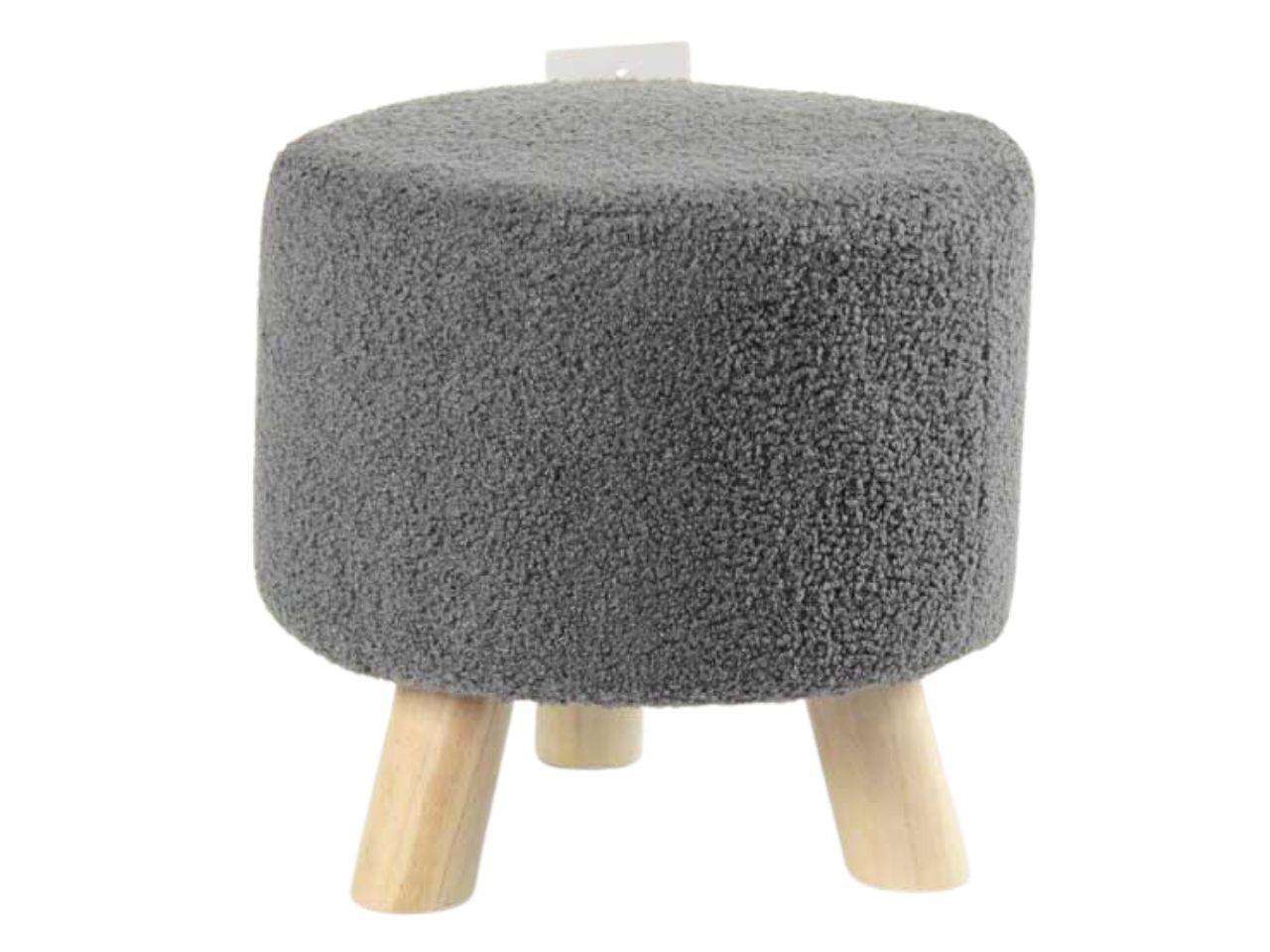 Pouf colore grigio misura 28x27cm