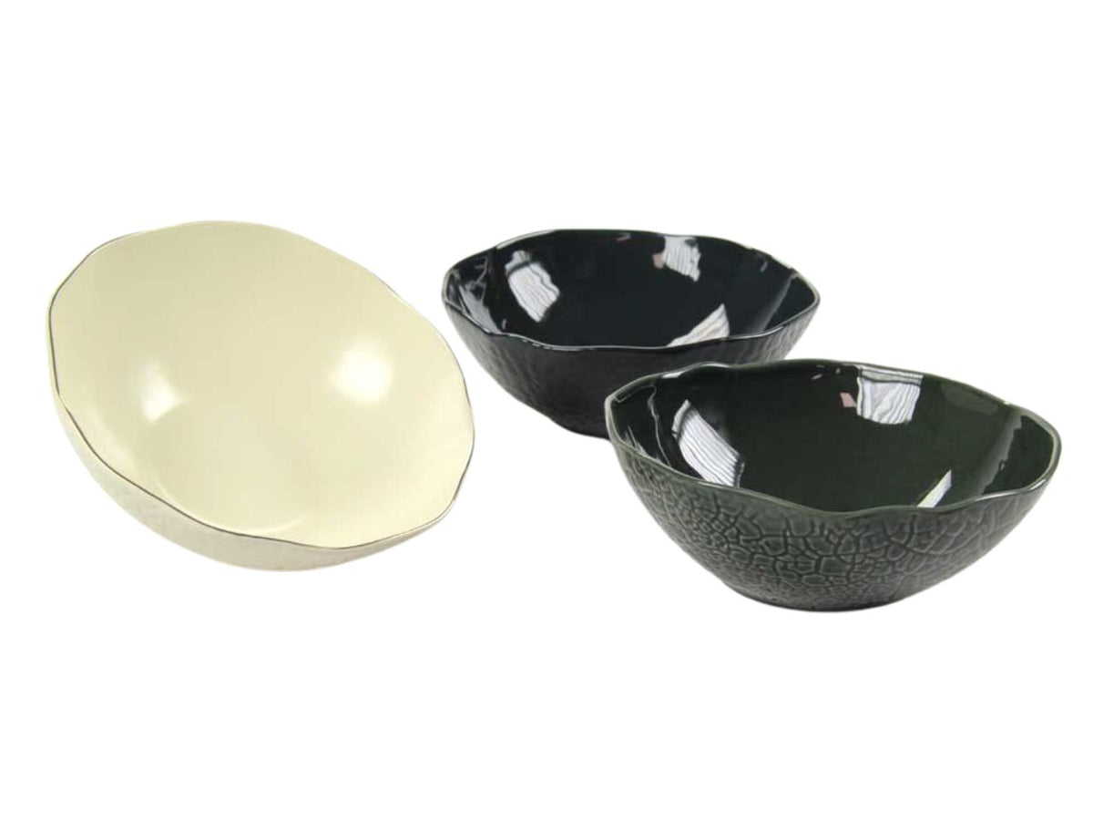 Ciotola in ceramica 3 colori assortiti stile jungle 21 cm - Passionecasa