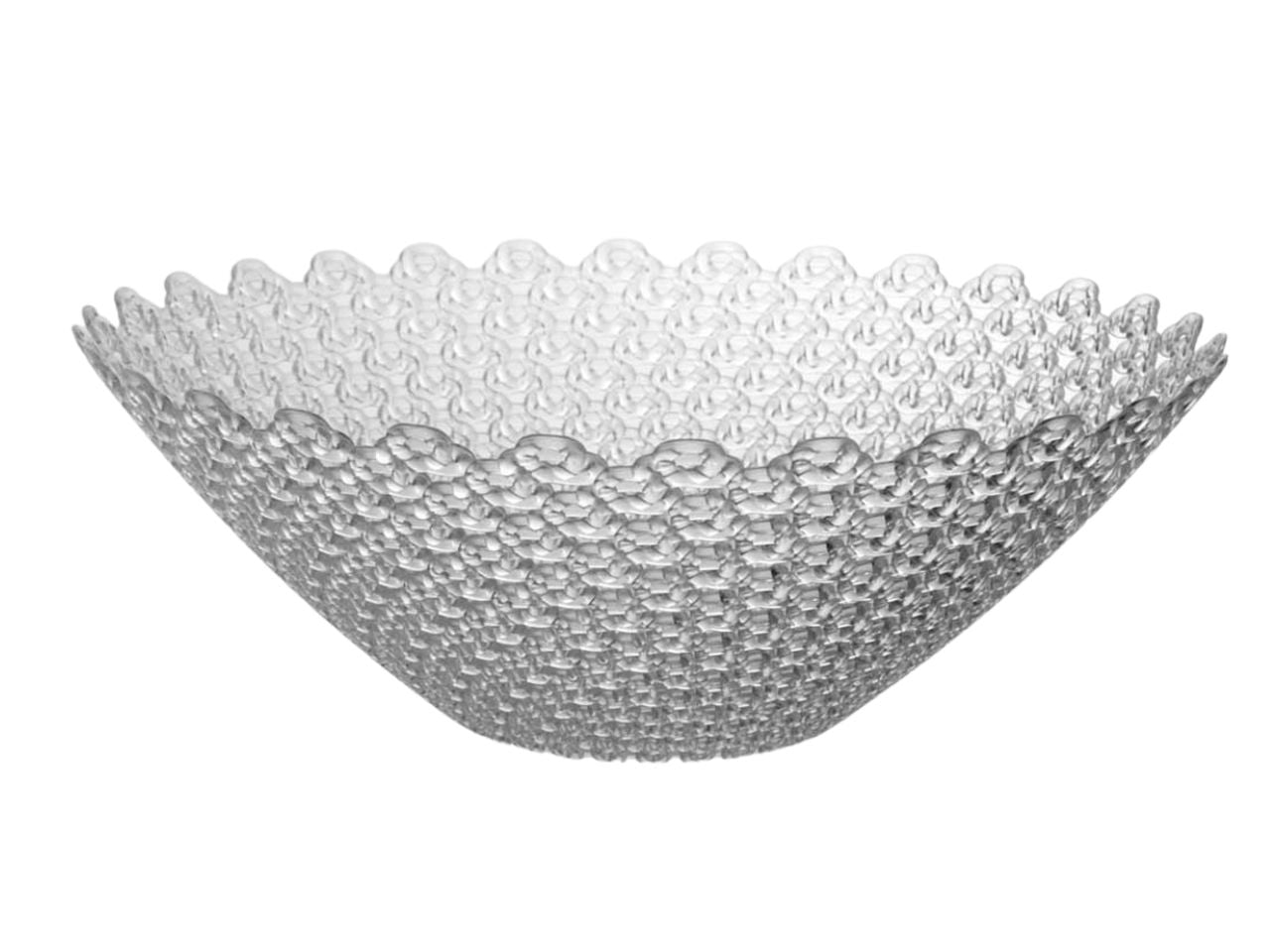 Cestino trasparente in plastica misura 33x12cm