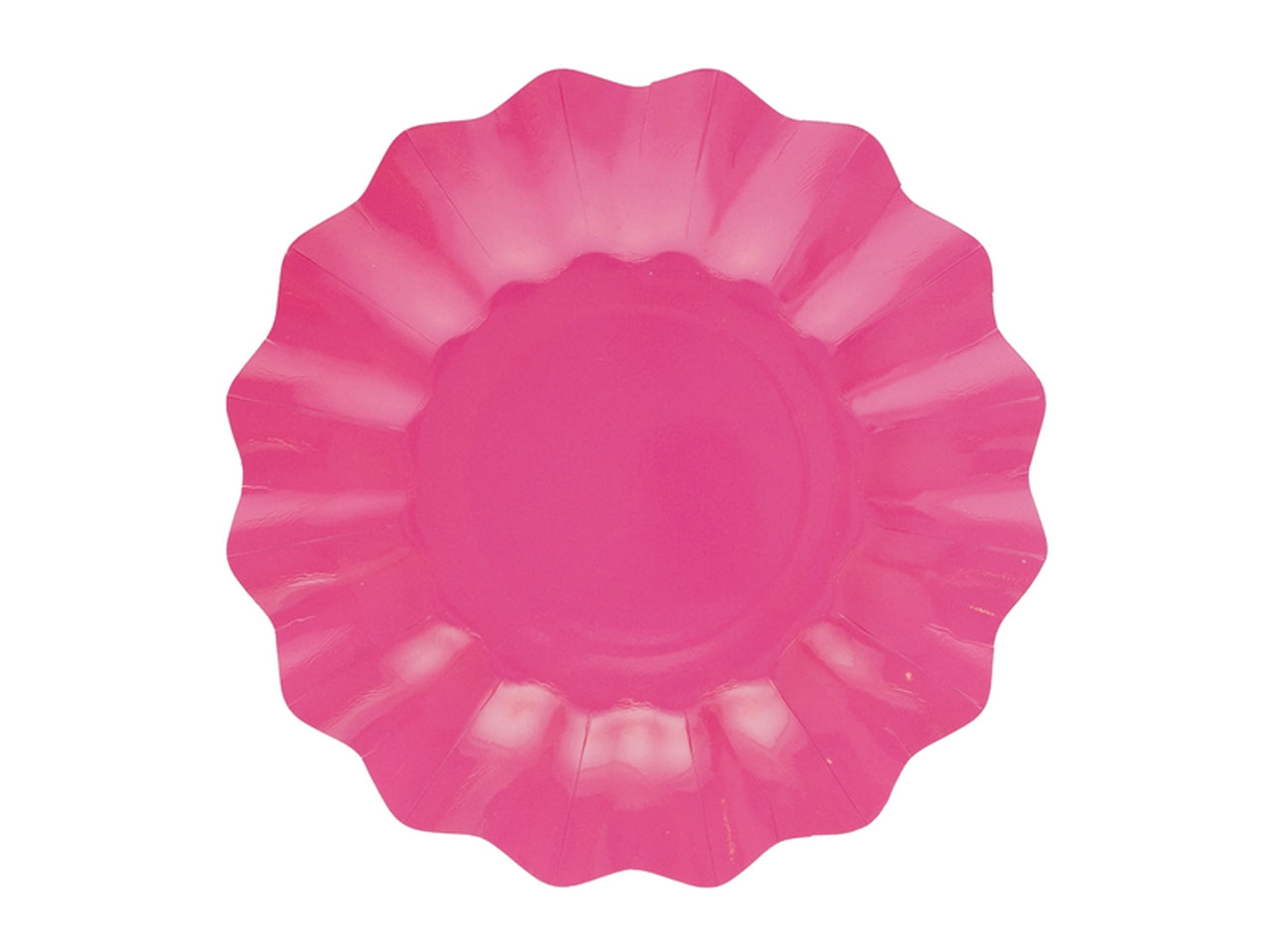 Piatti new shape 27cm fucsia - la confezione contiene 8 piatti