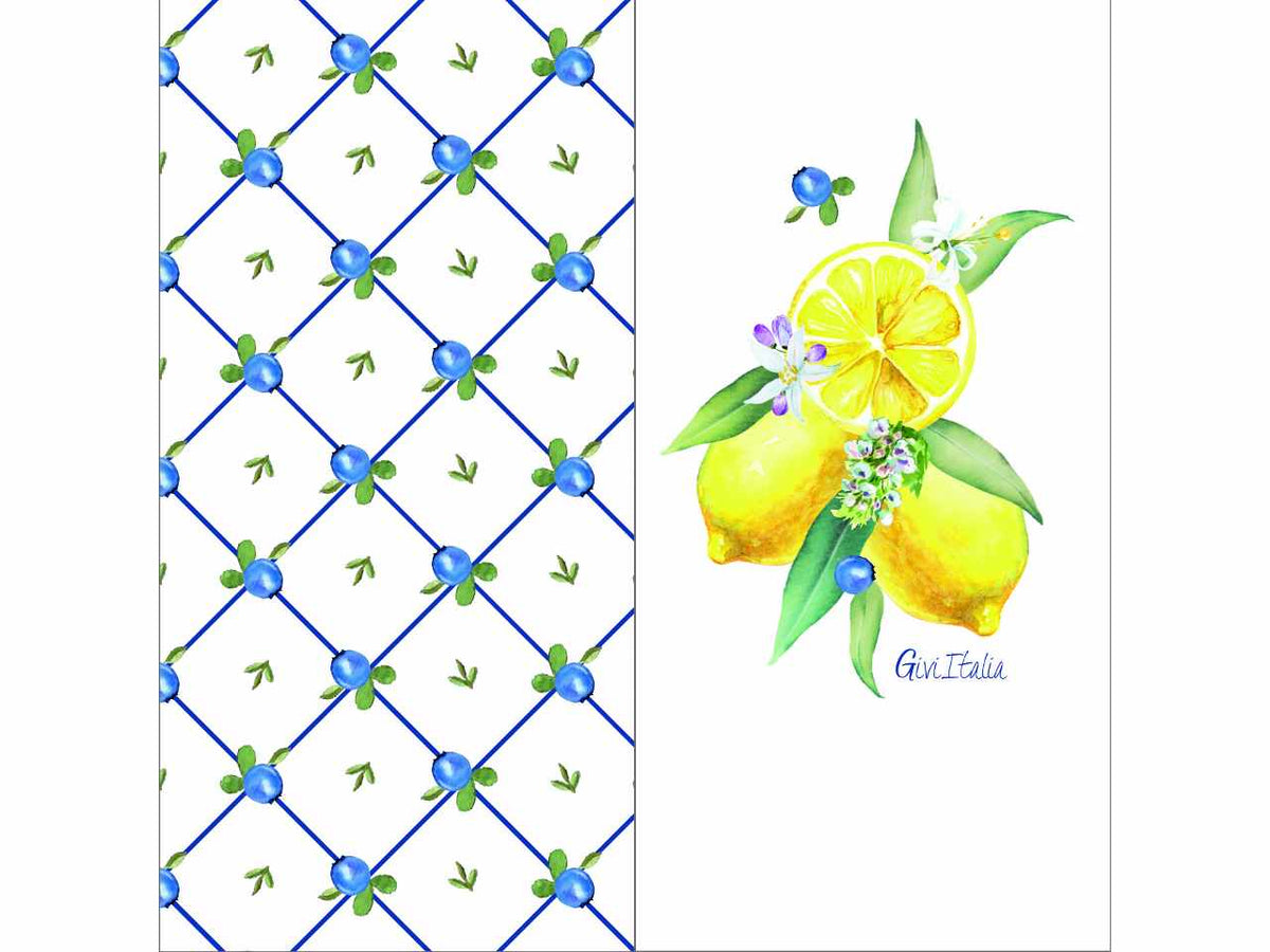 Tovaglioli twin lemon 16 pezzi 33x33cm64244