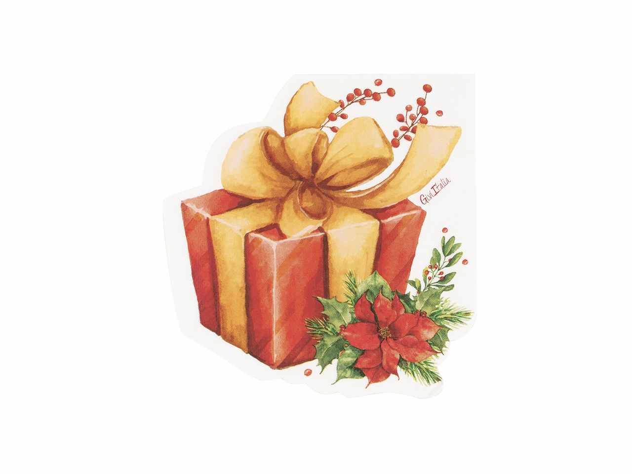 Tovaglioli sagomati christmas gift cm33x33 16 pezzi$