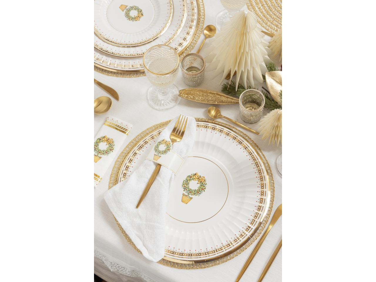 Segnaposto joyeux noel 25x7cm - la confezione contiene 8 segnaposti