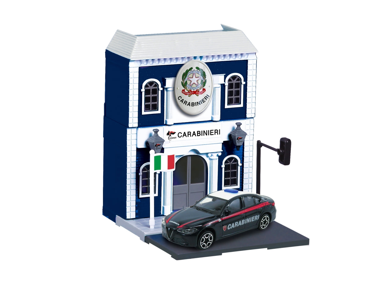 Burago city espositore completo di veicoli dei carabinieri in scala 1:43 - l'espositore contiene  62 veicoli