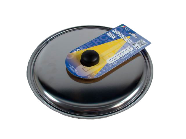 Coperchio inox 18/c pomolo 32cm c032pc