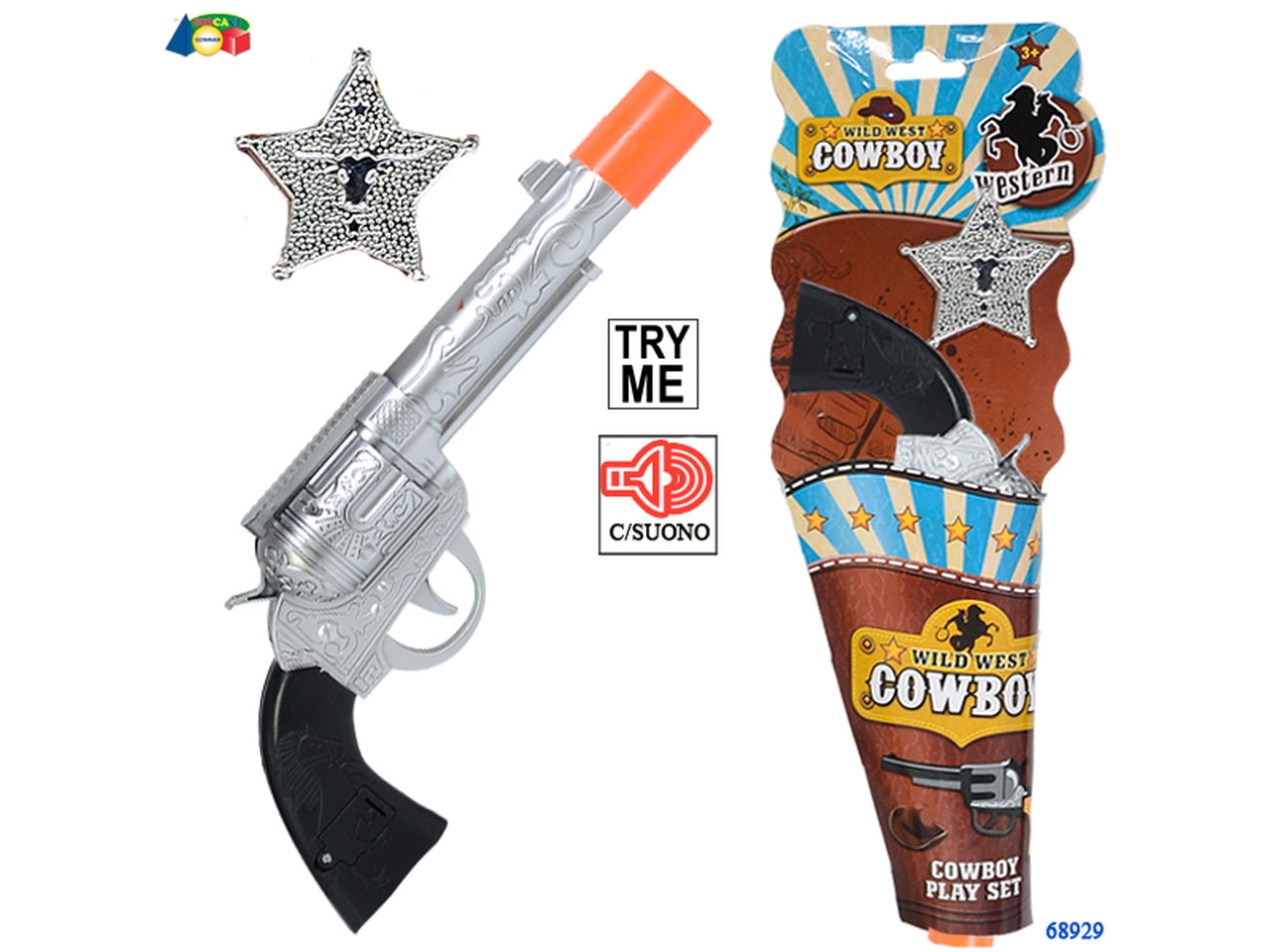 Pistola cowboy con suono try me