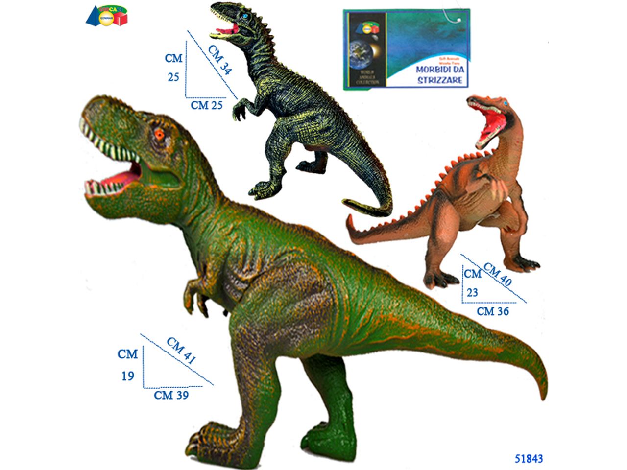 Dinosauro morbido ass.51843