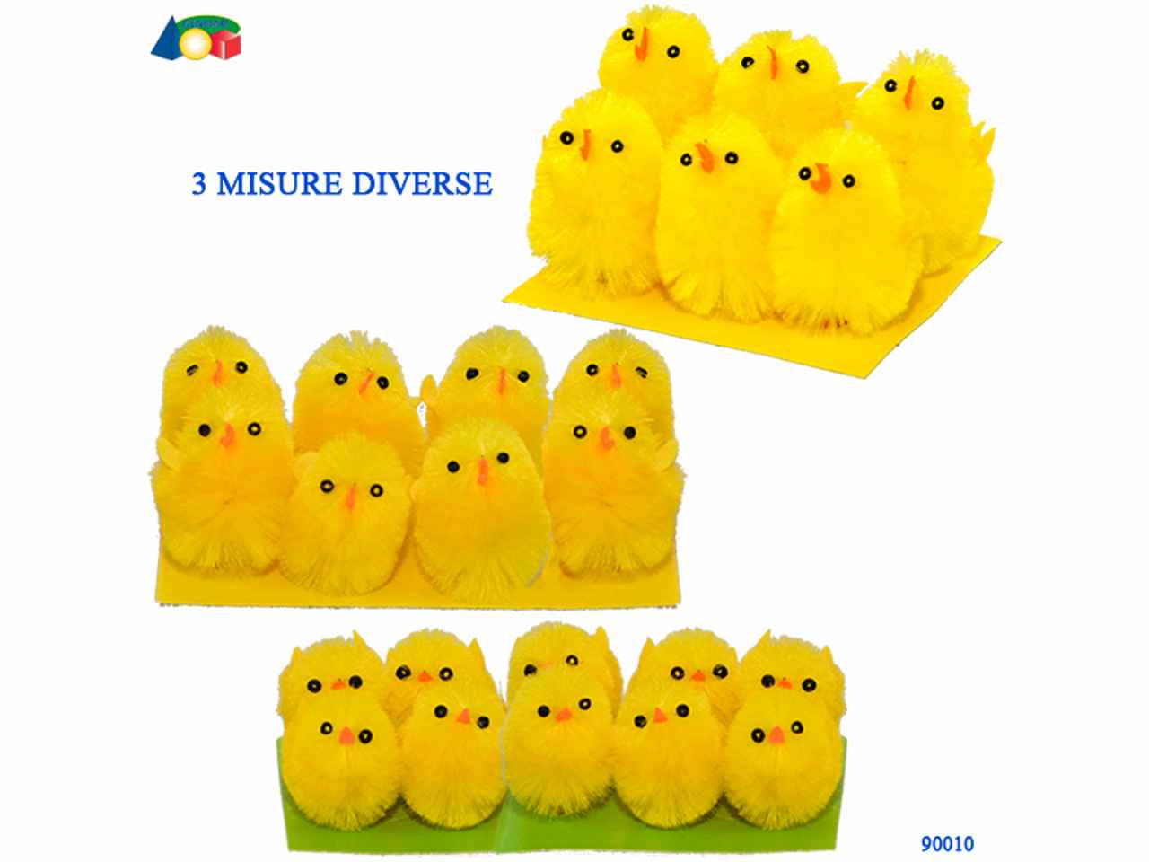 Pulcini 3 misure assortite
