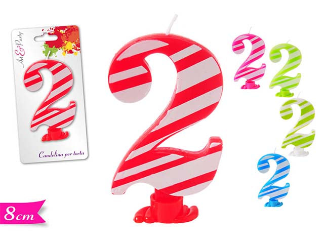 Candelina numerale "2" 565262
