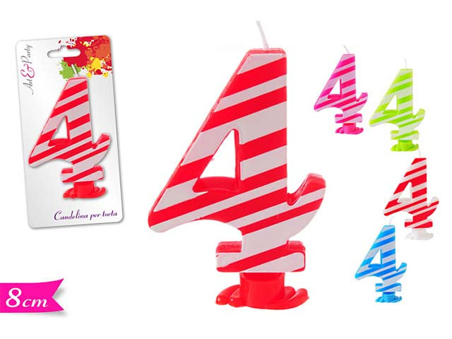 Candelina numerale "4" 565264