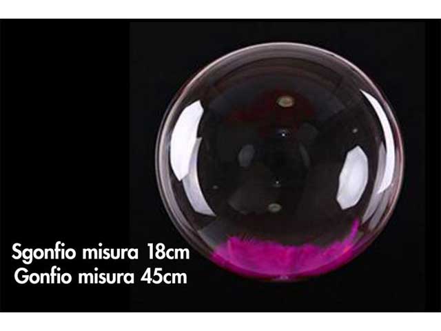 Palloncino 18cm c/piume 747063