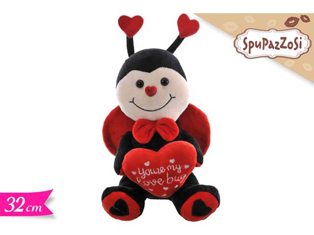 Coccinella con cuore 32cm
