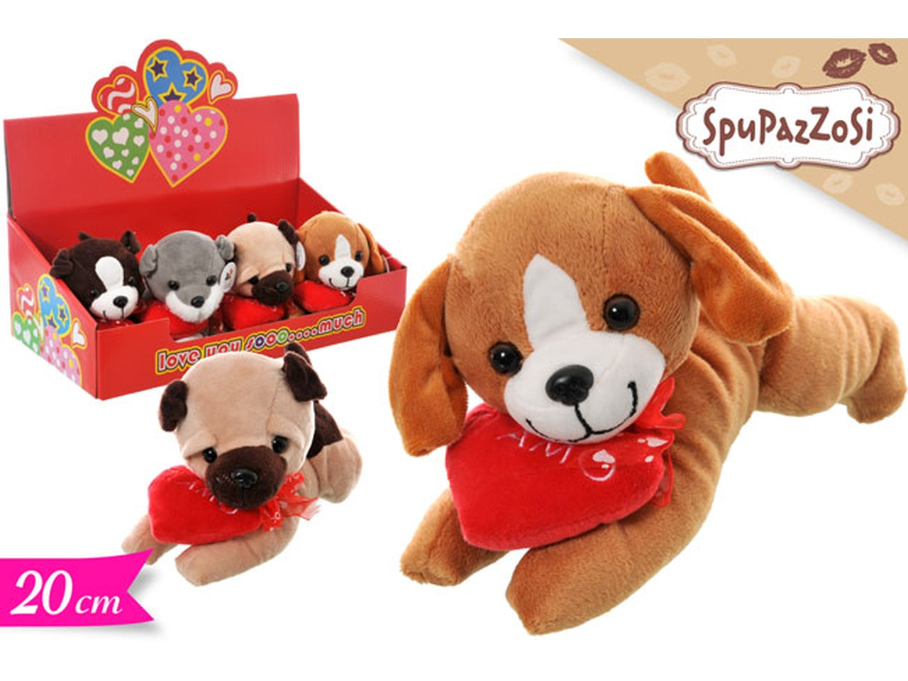 Animale con cuore - disponibile in modelli assortiti