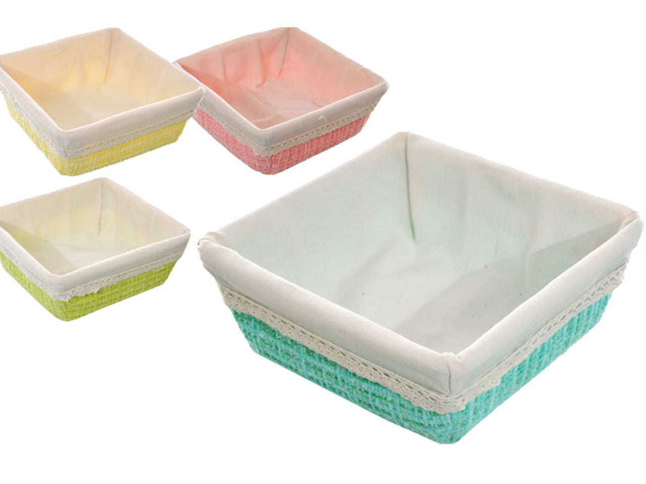 Cestino quadrato assortito