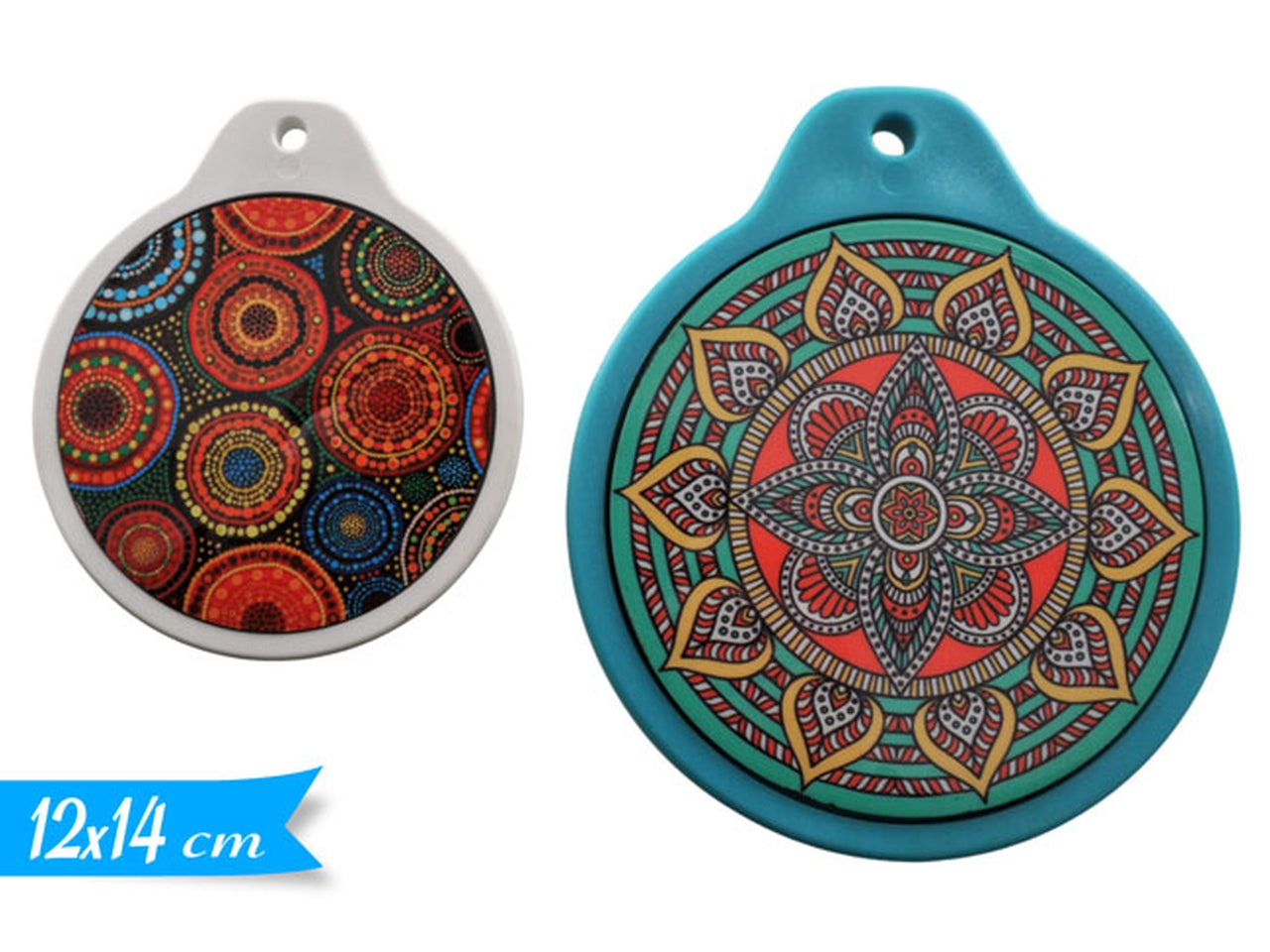 Sottopentola in melamina e mdf fantasia etnica multicolor 14 cm â Golden Hill