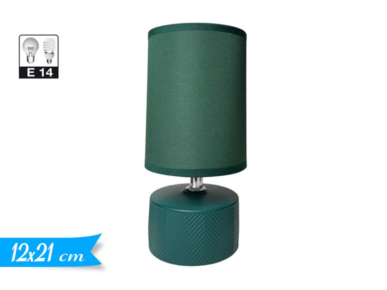 Lampada da tavolo in ceramica ottanio stile moderno 21 cm â Golden Hill