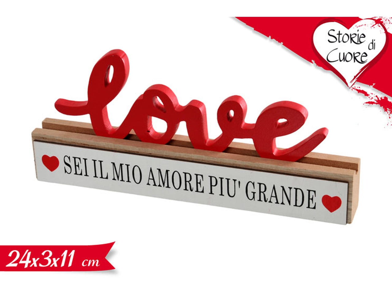 Scritta love 24x3x11cm