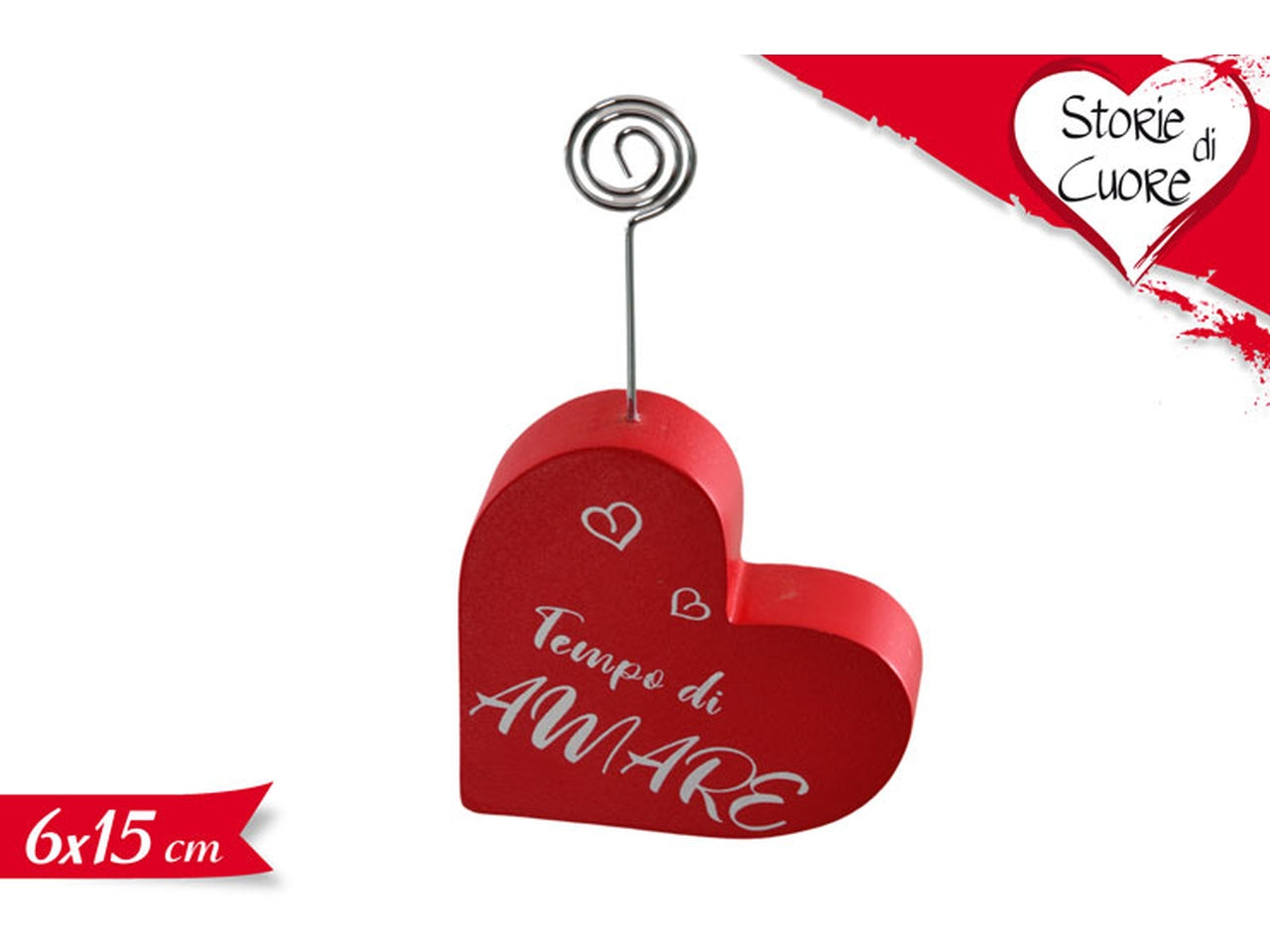 Portafoto cuore 6x15cm