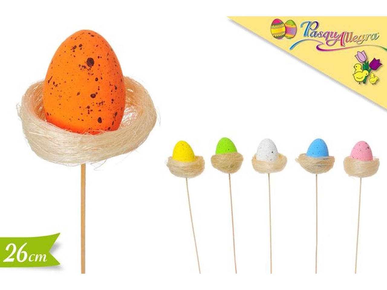 Stecco con uovo assortito