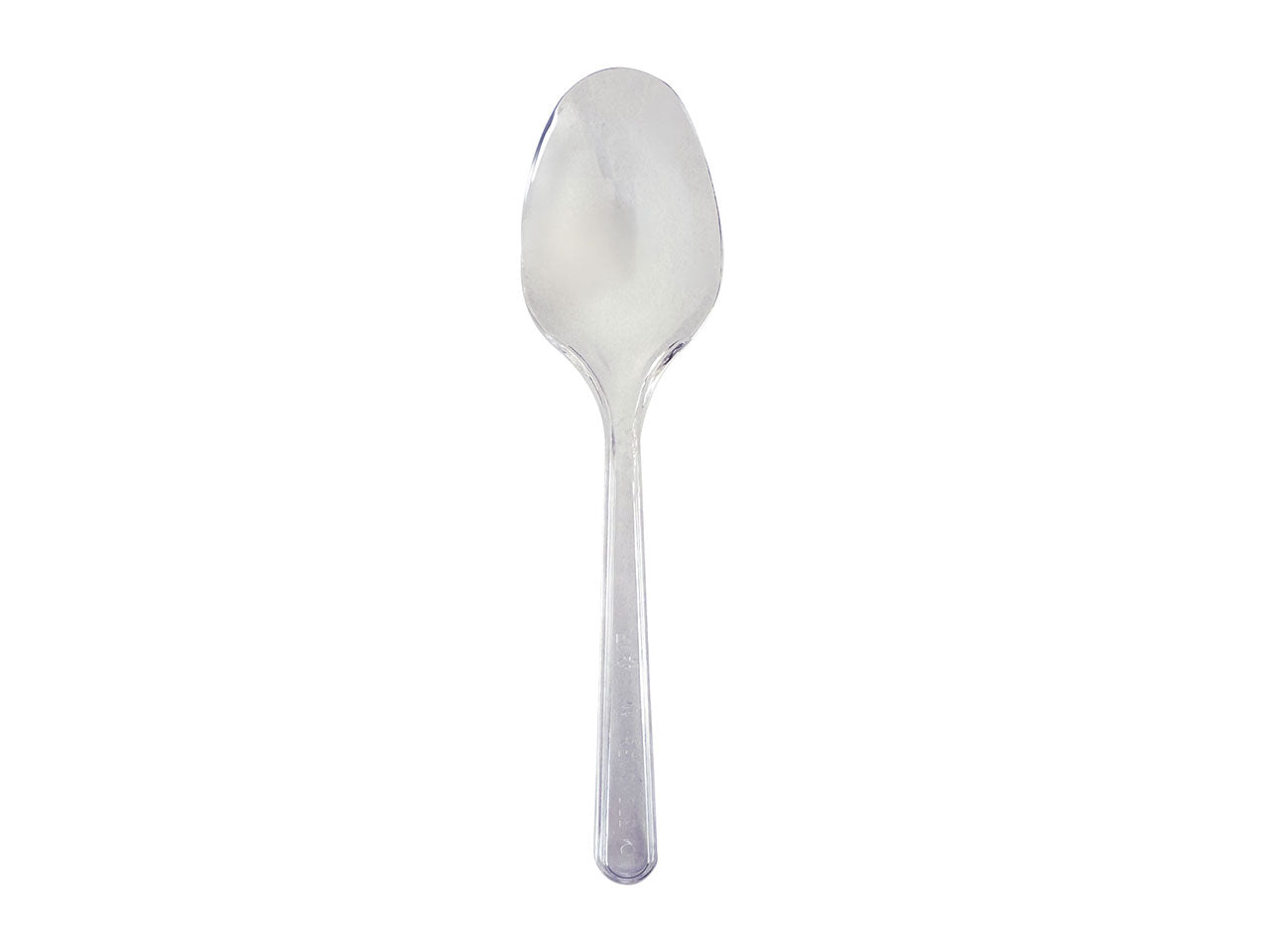 Cucchiai in plastica trasparente 180mm - confezione da 50 cucchiai