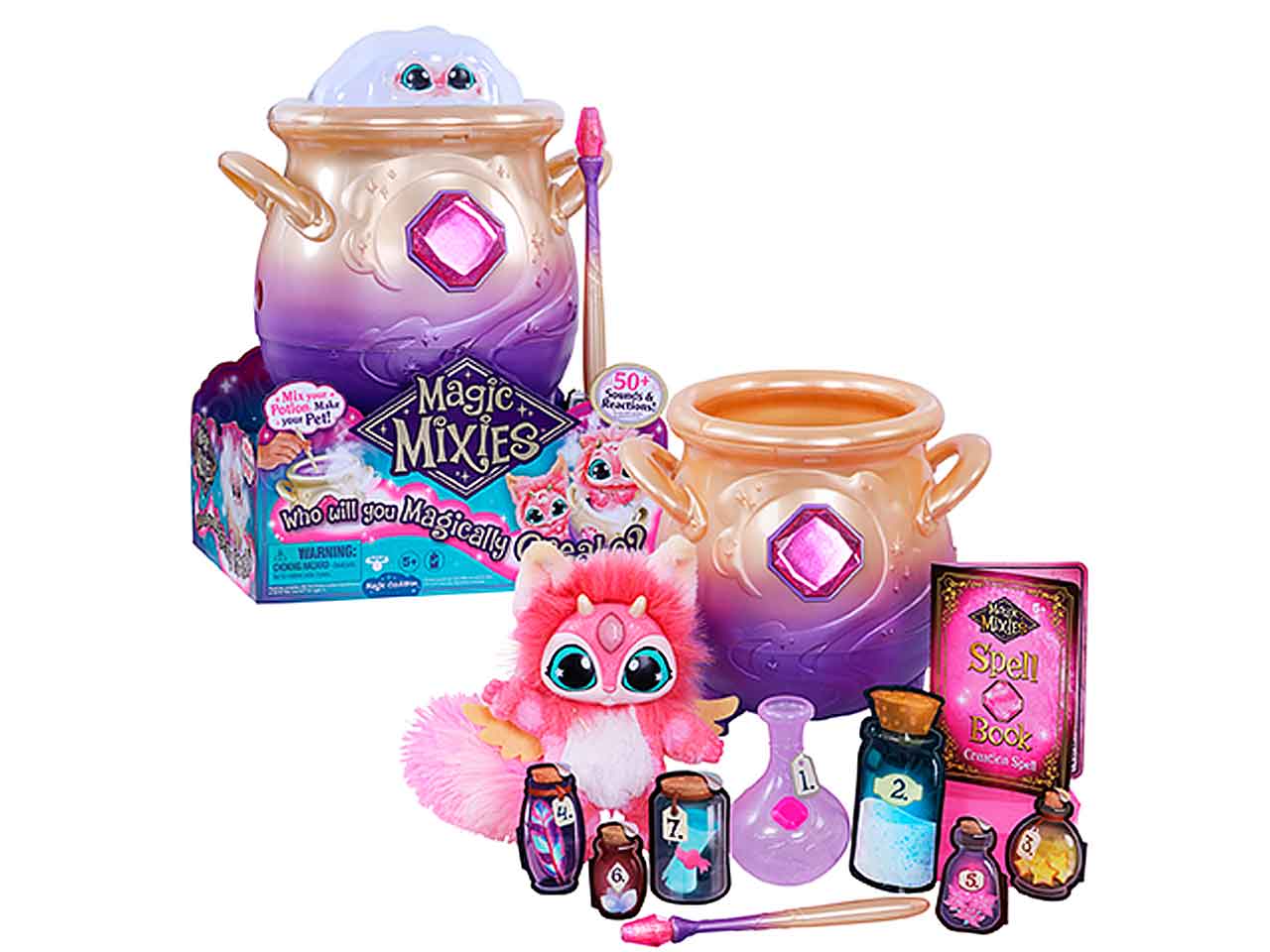 Magic Mixies Gioco Interattivo con Animale, Calderone e Bacchetta per Bambine di 5 Anni - Giochi preziosi $