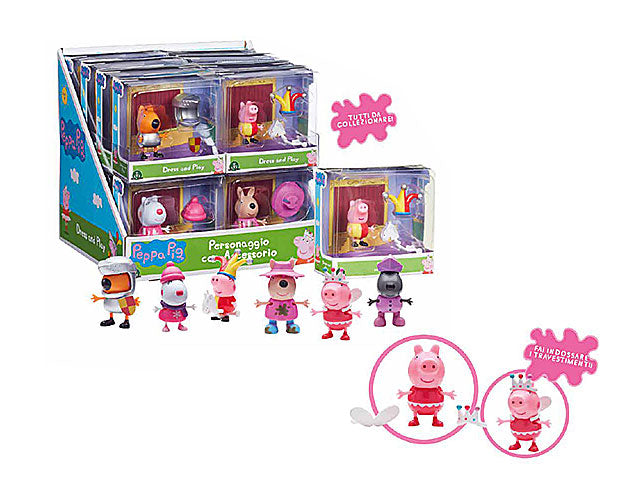 Peppa pig pers. con accessori w/3 ppc94000 $