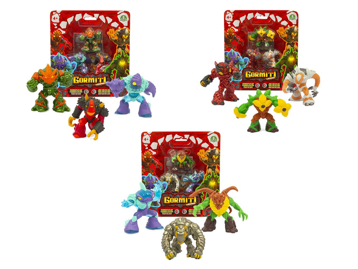 Gormiti legends pers.3 pezzi grl29000 $
