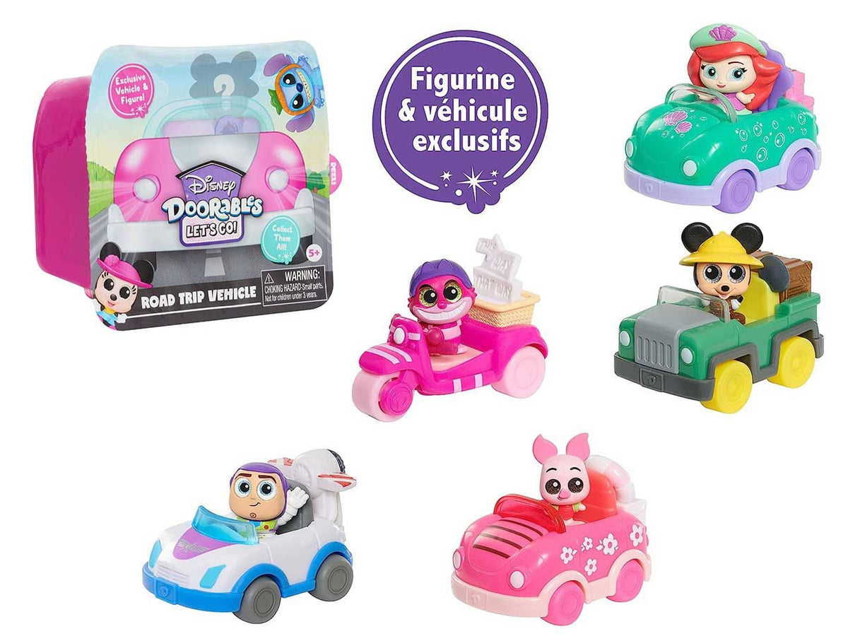 Disney doorables Let's Go Veicoli con Personaggio Casuale! - Giochi Preziosi  $