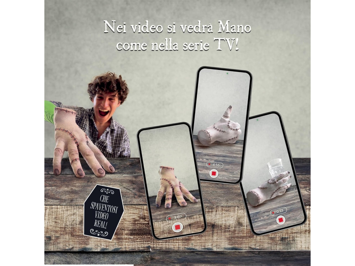 Mercoledi' mano real fx con effetti speciali e guanto green screen $