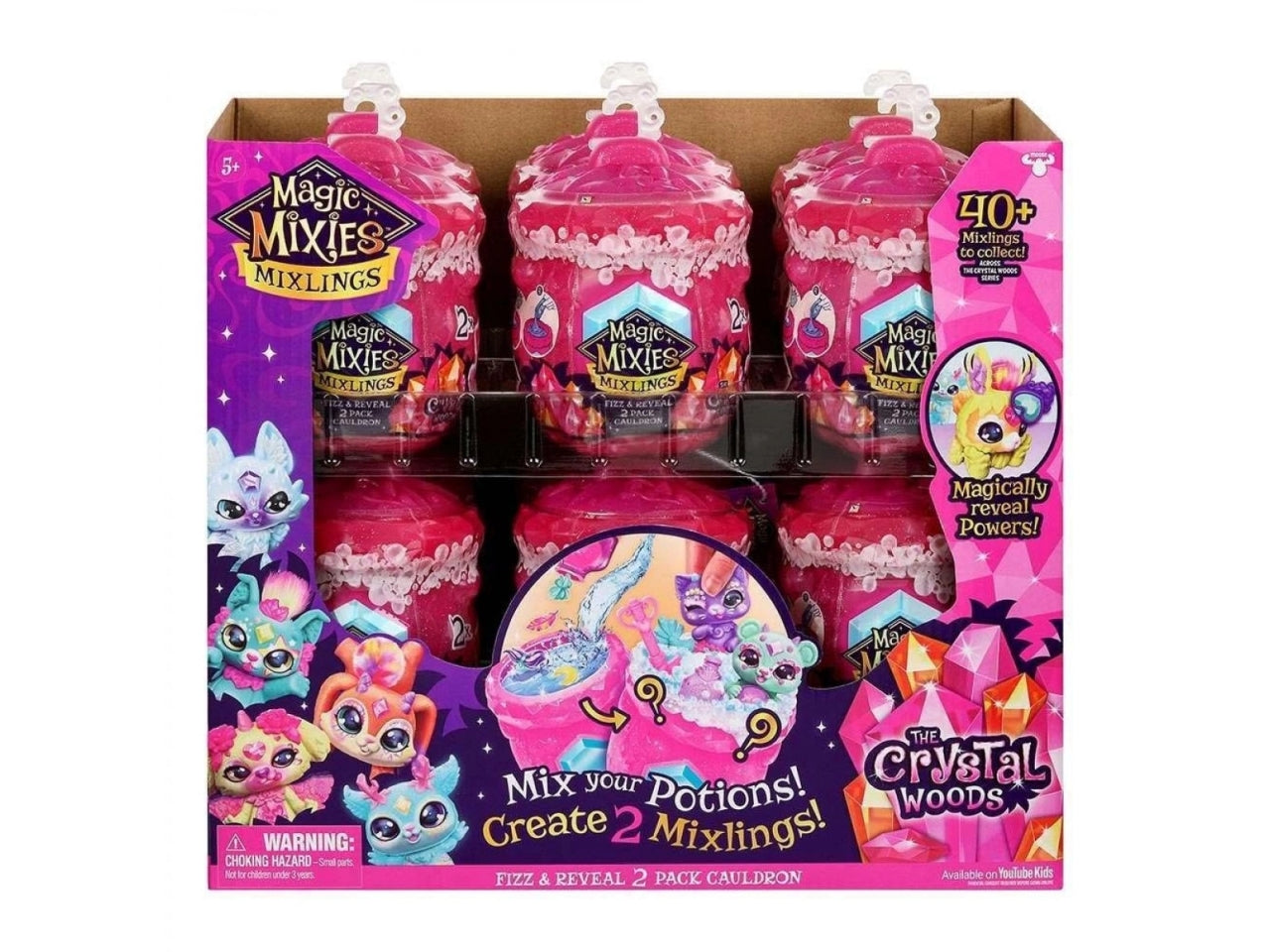 Magix Mixies Mixlings Twin Pack, Calderone Magico Crystal Woods con 2 Personaggi - Giochi Preziosi $
