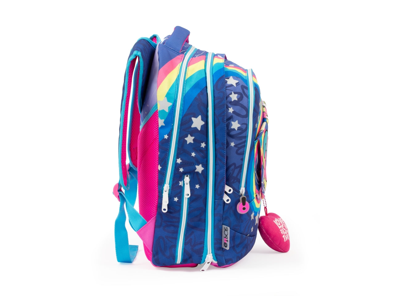Zaino Estensibile GO POP Round Per Bambine, 3 Scomparti E Tasche Interne, Schienale E Spallacci Imbottiti, Con Fascia Personalizzata E Pop Up, Per Scuole Elementari e Medie - Giochi Preziosi