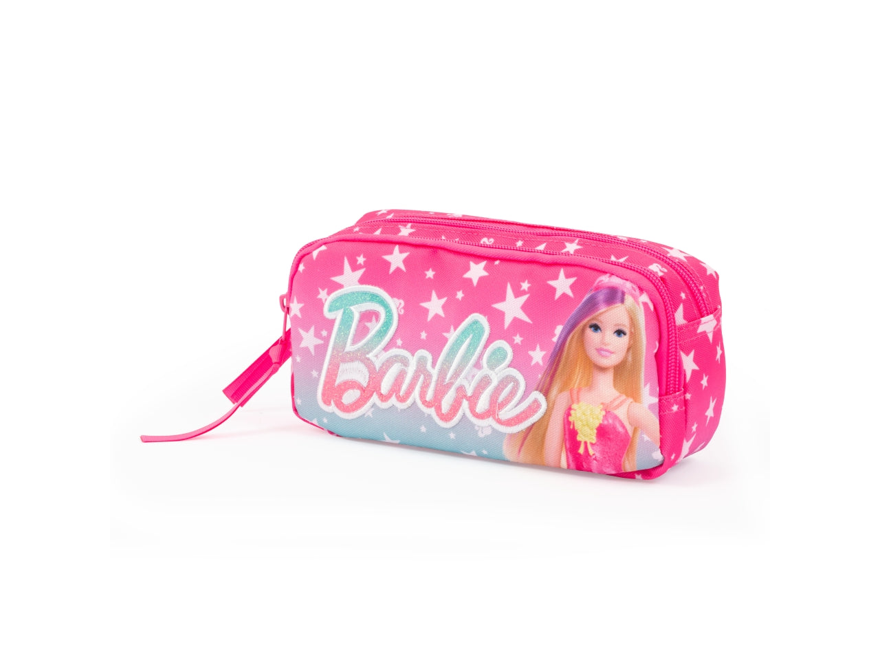 Astuccio Maxi Bustina Barbie - Portapenne Scuola Barbie, 2 Zip, Capienti Tasche Per Pastelli Pennarelli E Tutto Il Materiale Scolastico Necessario Dimensioni 22X6X14 - Giochi Preziosi$