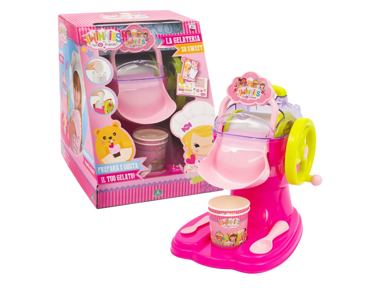 Gelatiera twinnies con accessori inclusi per bambini dai 6+ anni, Giochi Preziosi